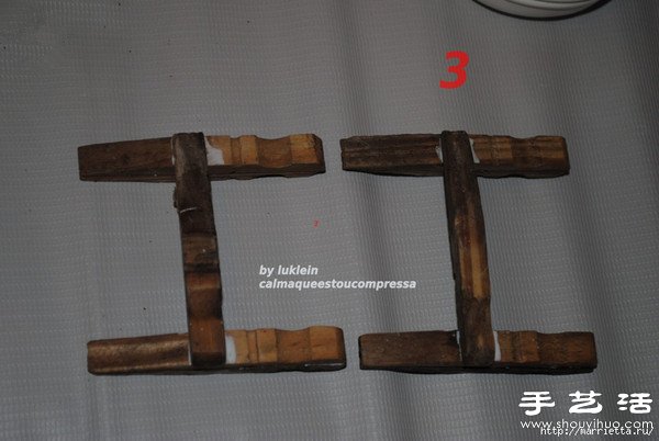 木夾子創意DIY 手工制作靠背椅 - www.fasang.cn