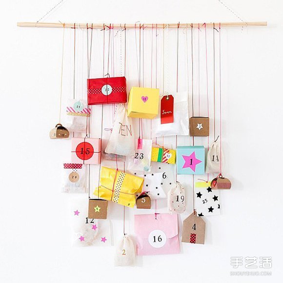圣誕倒數日歷制作方法 圣誕日歷手工制作教程 - www.fasang.cn