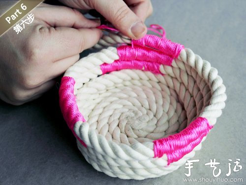 創意手工:編織繩手工DIY小清新花瓶 - www.fasang.cn