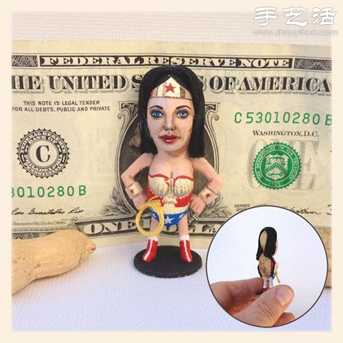 創意DIY:花生殼表面繪制人物肖像 - www.fasang.cn