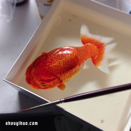 深堀隆介利用樹脂創作栩栩如生的3D藝術畫 - www.fasang.cn