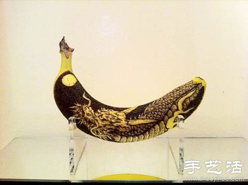 香蕉皮上創(chuàng)意DIY逼真圖案 - www.fasang.cn