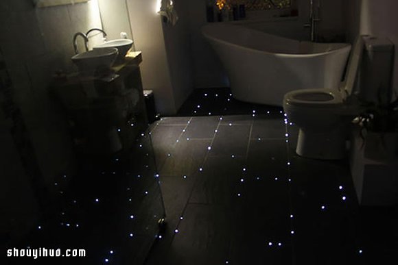 光纖創意DIY:把地板變成星光點點的夜空 - www.fasang.cn