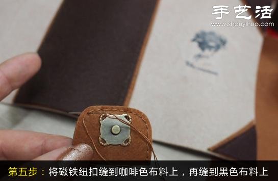 筆記本改造DIY 布藝手工制作筆記本套子 - www.fasang.cn