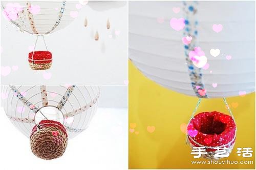 超可愛的熱氣球手工制作圖解教程 - www.fasang.cn