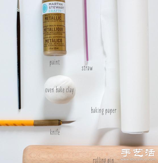 超輕粘土DIY手工制作清新吊墜教程 - www.fasang.cn