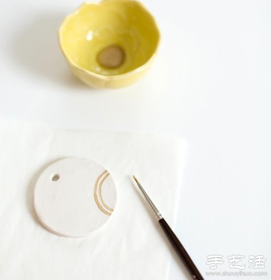 超輕粘土DIY手工制作清新吊墜教程 - www.fasang.cn