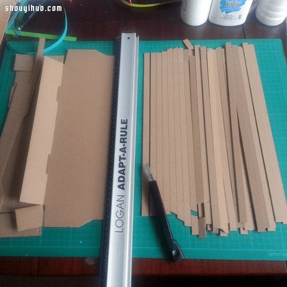 披薩盒變廢為寶DIY手工制作漂亮蝴蝶卷紙畫 - www.fasang.cn