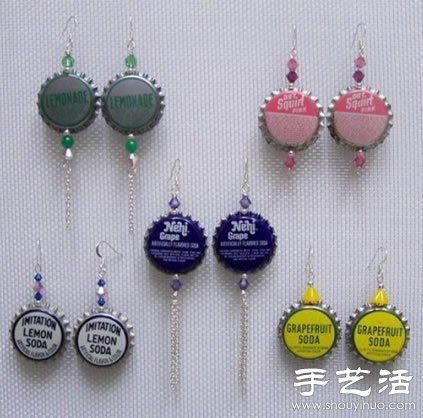 瓶蓋的可愛環保創意 手工DIY精致小玩意 - www.fasang.cn