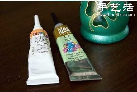 玻璃瓶變廢為寶手工制作精致花瓶 - www.fasang.cn