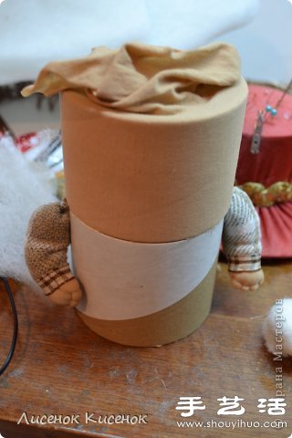 透明膠桶變廢為寶手工DIY小矮人玩偶/人偶 - www.fasang.cn