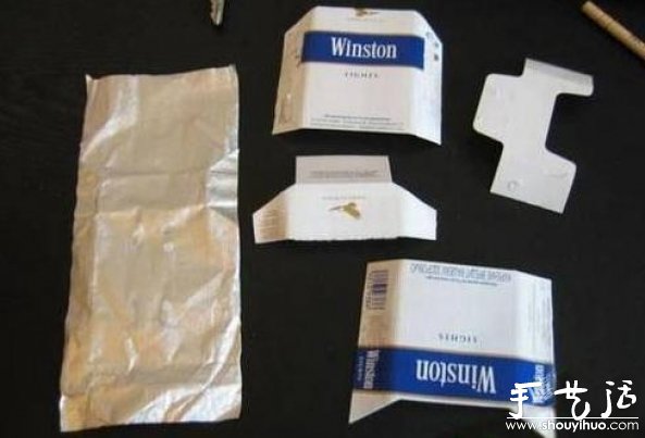 煙盒手工DIY紙模飛機的教程 - www.fasang.cn