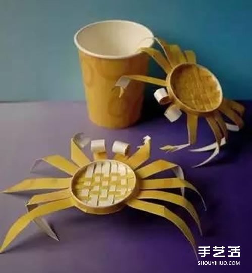 幼兒園螃蟹模型制作 一次性紙杯做螃蟹的教程 - www.fasang.cn