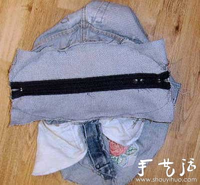 牛仔褲舊物改造 DIY牛仔手提包 - www.fasang.cn