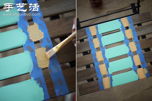 舊椅子改造 DIY時尚絢麗多彩靠椅 - www.fasang.cn