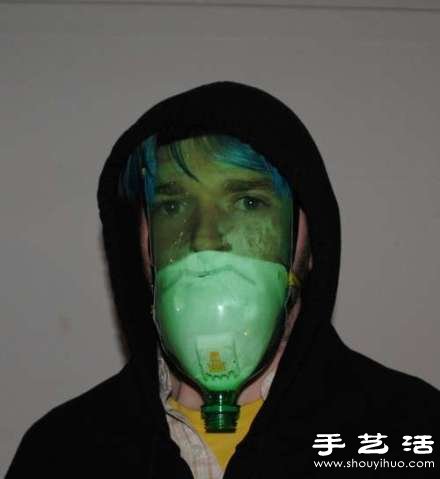 大瓶可樂瓶/雪碧瓶廢物利用制作防毒面具 - www.fasang.cn