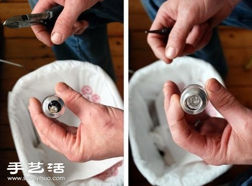 燈泡+鐵絲 廢物利用制作藝術(shù)范兒花瓶 - www.fasang.cn