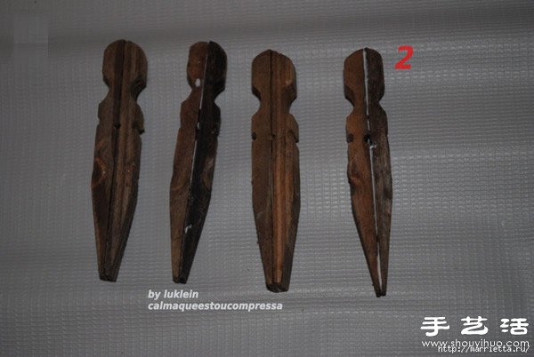 木夾子創意DIY 手工制作靠背椅 - www.fasang.cn