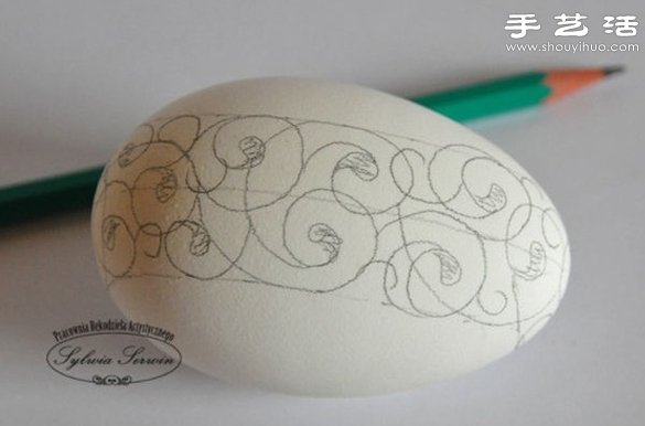 帶鏤空精美蛋雕手工藝品制作方法教程 - www.fasang.cn