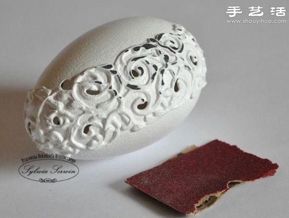 帶鏤空精美蛋雕手工藝品制作方法教程 - www.fasang.cn