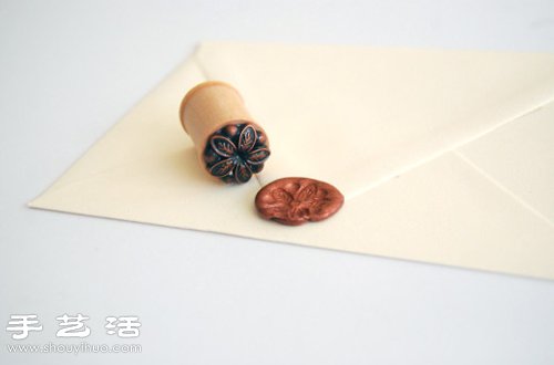 紐扣+木線軸 DIY手工制作復古蠟泥封印 - www.fasang.cn