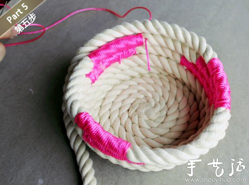 創意手工:編織繩手工DIY小清新花瓶 - www.fasang.cn