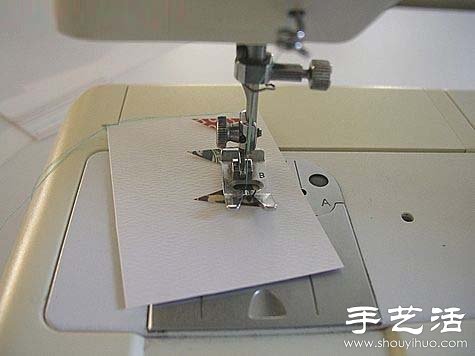 碎布+針線 手工制作漂亮節(jié)日賀卡 - www.fasang.cn