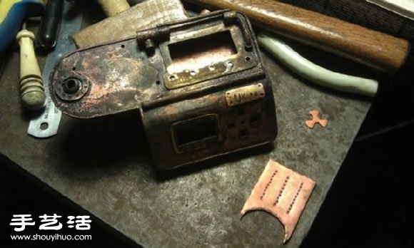 DIY手工制作蒸氣朋克風的酷炫手表 - www.fasang.cn