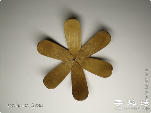 雪糕棍變廢為寶手工制作漂亮手工花 - www.fasang.cn