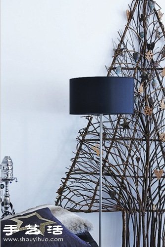 枯樹枝變廢為寶DIY制作原生態(tài)手工藝品 - www.fasang.cn