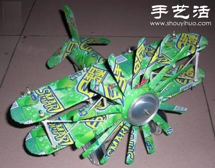 易拉罐變廢為寶手工DIY迷你螺旋槳飛機(jī) - www.fasang.cn