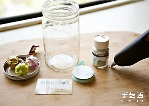 DIY玻璃罐裝飾品過程 玻璃瓶飾品制作教程 - www.fasang.cn