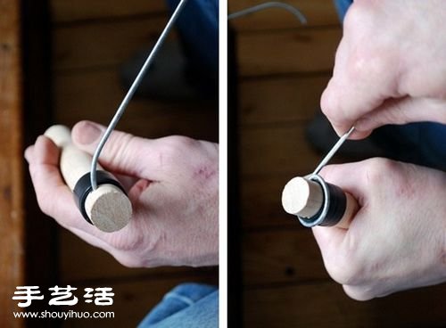 燈泡+鐵絲 廢物利用制作藝術(shù)范兒花瓶 - www.fasang.cn