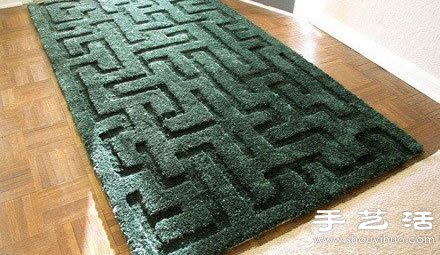 舊物改造創意:舊地毯簡單手工DIY漂亮紋路 - www.fasang.cn