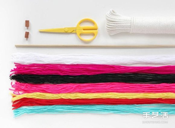 簡單易學的家居多彩旗幟掛飾DIY手工制作 - www.fasang.cn