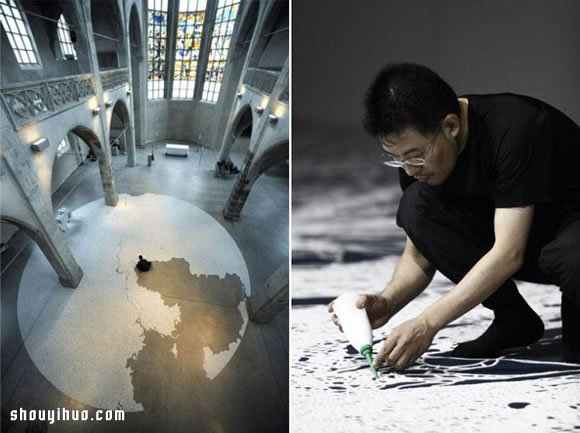 日本藝術家 Motoi Yamamoto 創意鹽畫 - www.fasang.cn