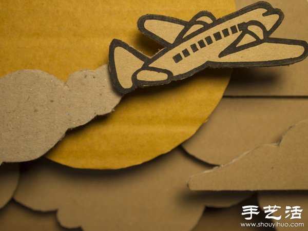 硬紙板變廢為寶手工制作卡通圖案 - www.fasang.cn