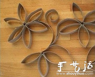 衛(wèi)生紙紙筒廢物利用制作創(chuàng)意畫 - www.fasang.cn