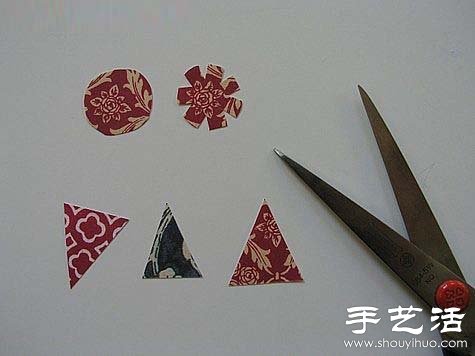 碎布+針線 手工制作漂亮節(jié)日賀卡 - www.fasang.cn