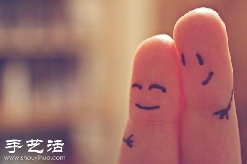 手指+簡筆畫 DIY溫馨浪漫“愛相隨” - www.fasang.cn