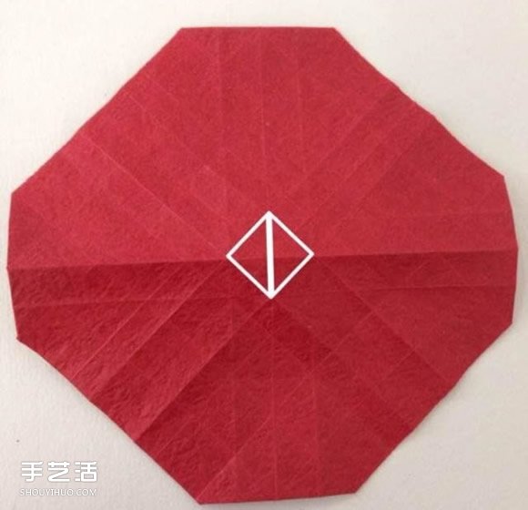超詳細川崎玫瑰的折法圖解 包括花朵和花托 - www.fasang.cn