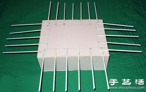 廢棄紙箱DIY手工制作收納筐的教程 - www.fasang.cn
