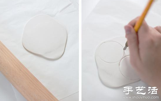 超輕粘土DIY手工制作清新吊墜教程 - www.fasang.cn