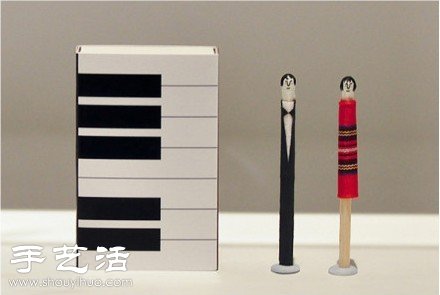 火柴棍創意DIY有趣的人物形象 - www.fasang.cn