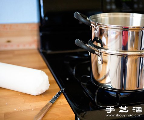 鐵罐廢物利用手工制作漂亮復古蠟燭/燭臺 - www.fasang.cn