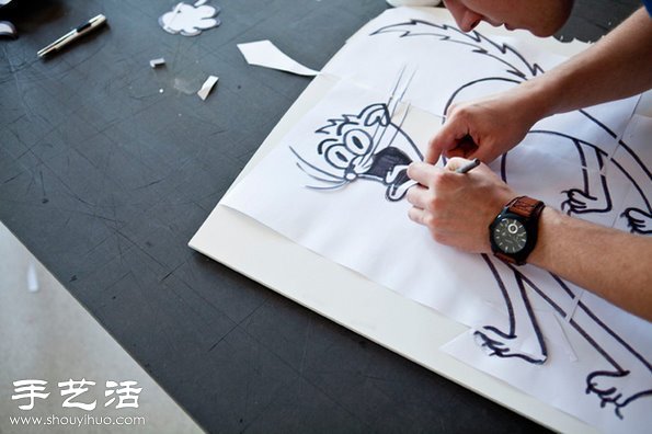 手繪和拼貼畫DIY搞怪有趣生活場景 - www.fasang.cn