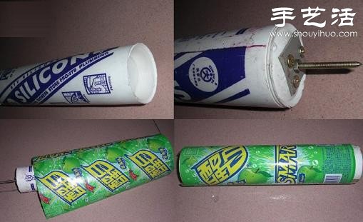 易拉罐變廢為寶手工DIY迷你螺旋槳飛機(jī) - www.fasang.cn