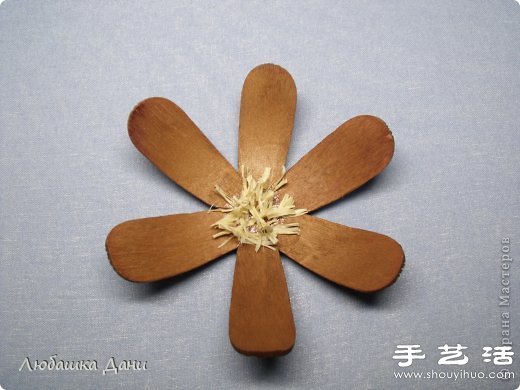 雪糕棍變廢為寶手工制作漂亮手工花 - www.fasang.cn