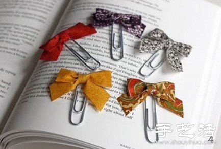 布藝蝴蝶結(jié)書(shū)簽手工制作方法 - www.fasang.cn
