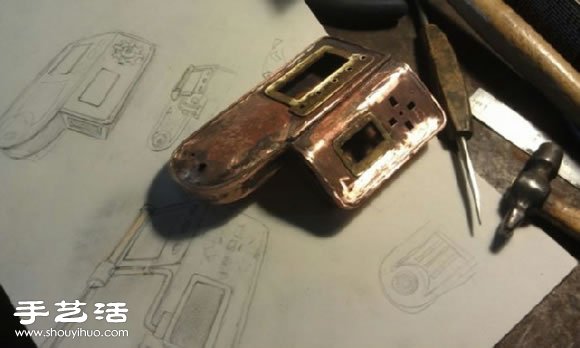 DIY手工制作蒸氣朋克風的酷炫手表 - www.fasang.cn
